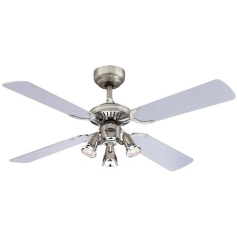 Ventilateur Plafond Avec Lumière Westinghouse Princess Radiance 90cm Etain
