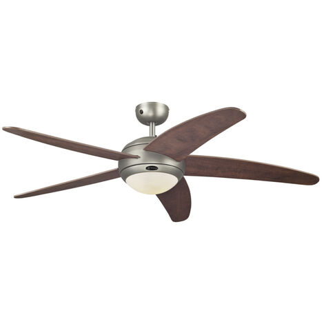 Ventilateur de plafond 132 cm avec éclairage R7s 80W – 3 vitesses – Pales en bois de pommier – Température de couleur 2900K – Westinghouse (1/7)