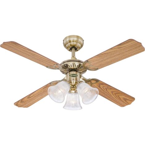 Ventilateur de plafond Princess Trio Laiton Antique (1/5)