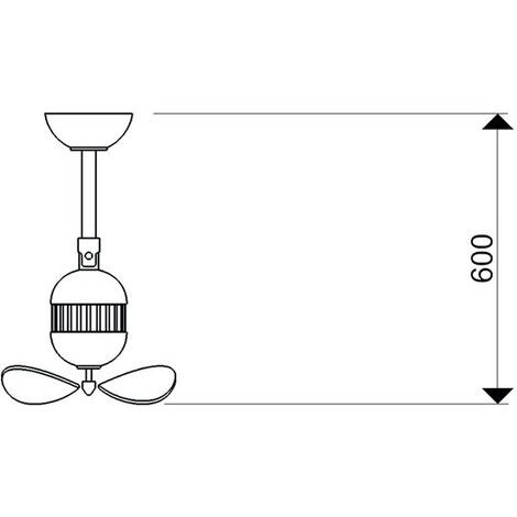 Ventilateur Plafond AireRyder TOLEDO Laiton & Noyer 46 Cm - Neuf