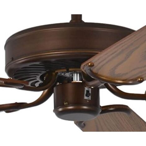Ventilateur de plafond Potkuri Bronze / Chêne (1/5)