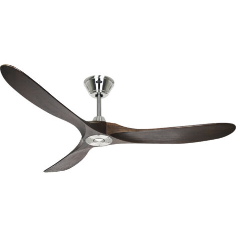 Ventilateur de plafond CasaFan 315215 ECO GENUINE 152cm bois massif noyer / chrome satiné