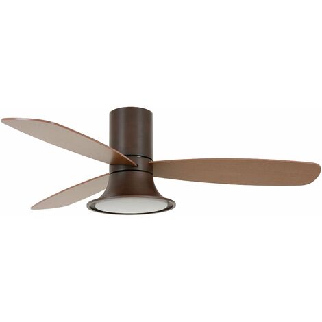 Ventilateur de plafond Flusso DC Bronze 132 cm avec LED (1/3)