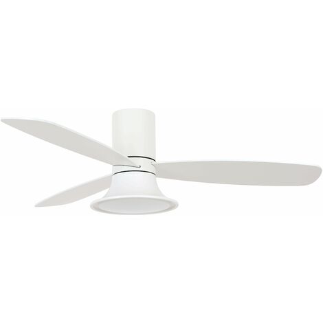 Ventilateur de plafond Flusso DC Blanc 132 cm avec LED (1/2)