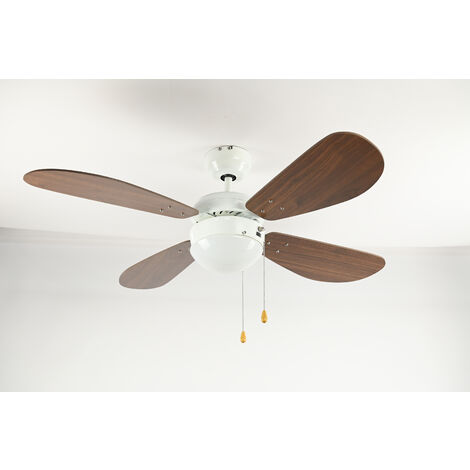 Ventilateur de plafond avec lumière, 42 pouces avec lumière et télécommande, encastré