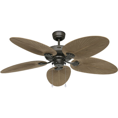 Ventilateur de plafond Classic Outdoor Bronze / Palmier