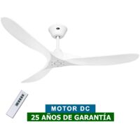 Casafan – Ventilateur de plafond 315228 152cm – 3 pales blanches – Télécommande – Fonction été/hiver – Pour pièces de plus de 17,6m²