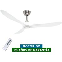 Ventilateur de plafond Eco Genuino DC 152 Chrome-Blanc