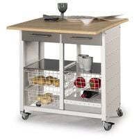 Desserte restaurant esterieure haute PM en acier et compact