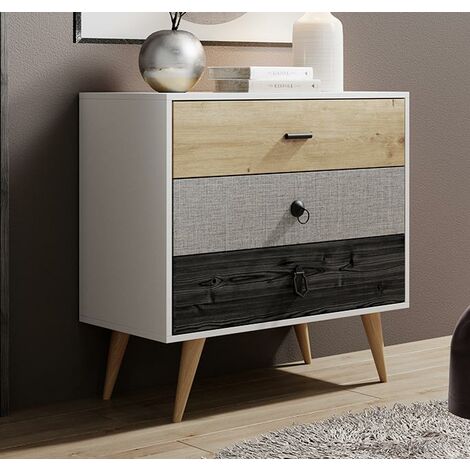 Cassettiera Drondo, Settimino multiuso, Comò camera da letto, Mobile con cassetti, 70x40 h82 cm