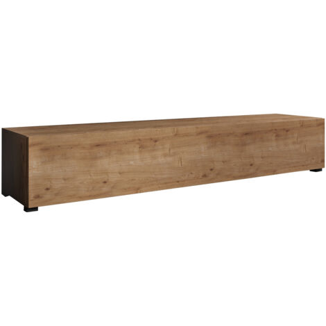 Mobile TV basso con piedini 2 cm Mobile da Soggiorno 1 anta 3 scomparti Modello Aitana M2 Colore Rovere 180x30x40cm