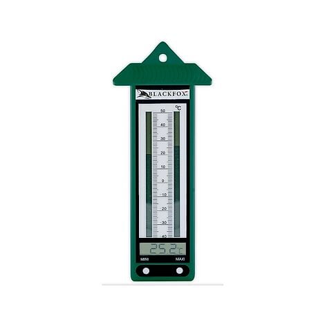 SPEAR & JACKSON - Thermomètre mini maxi sans mercure gris 23cm