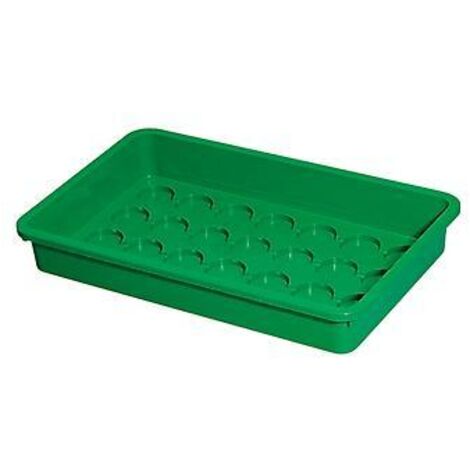 Terrine à semis non perforée 38 x 24 x 6 cm – Matériau rigide pour durabilité – Set de culture jardinage professionnel – Romberg
