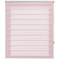 Estor Noche y Dia traslucido rosa - 100x250 cm (ancho x alto) - Rosa