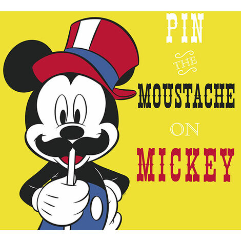 Komar Wandbild - Mickey Mouse Moustache - Größe: 30 x 40 cm
