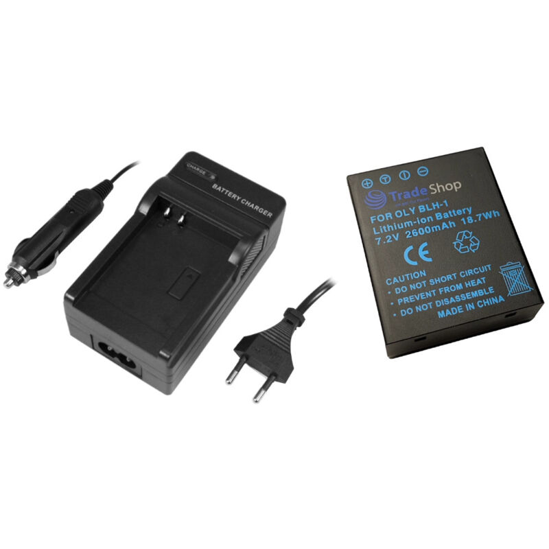 Batterie Pour Appareil Photo Olympus BLH-1 - Compatible E-M1 Mark II, III, E-M1X - 7.4V 2000mAh CELLONIC - 3