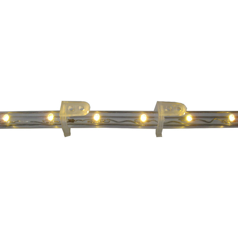 50x Set Angebot Trade-Shop Wandhalterung Halterung Befestigungs Clips für LED  Schlauch Lichtschlauch Lichterkette 10mm Durchmesser mit 2,9mm  Schraubenlöchern