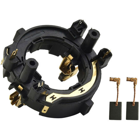 Trade-Shop Bürstenbrücke Halter inkl. 2 Kohlebürsten kompatibel mit Makita HR2230DFX HR2460F HR2470F HR2470FT HR2470T HR2470CAP HR2470A HR2470BX40 (1/4)