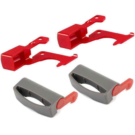Trade-Shop 4in1 Set: 2x Verriegelungsschalter + 2x Auslöseknopf kompatibel mit Dyson 969875-02 965321-01 970437-03 965321-13 965321-10 970148-01 (1/5)