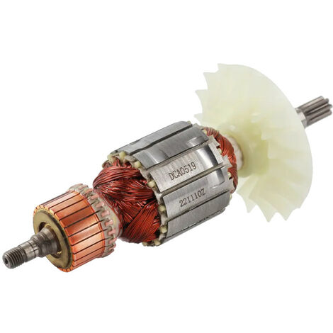 Trade-Shop Rotor / Anker / Läufer / Polpaket / Kollektor mit Lüfter kompatibel mit Bosch GSH 388, GSH 500 Schlaghammer ersetzt 1614011083