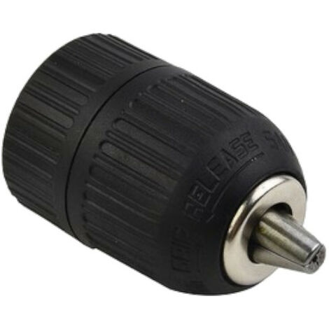Trade-Shop Schnellspann Profi Bohrfutter Werkzeugaufnahme, 1/2" x 20 UNF Gewinde, Spannbereich 2-13mm ohne Schlag (1/4)