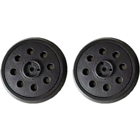Trade-Shop 125mm Klett Schleifteller Haftteller Stützteller 8-Loch für viele Exzenterschleifer, Ersatz für Bosch 2608601062 / 2.608.601.062 - 2 Stück