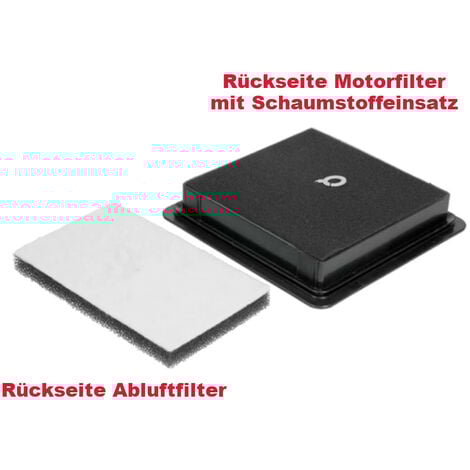 Trade-Shop 6in1 Luftfilter-Set (2x Motorfilter + 2x Schaumfilter + 2x ...