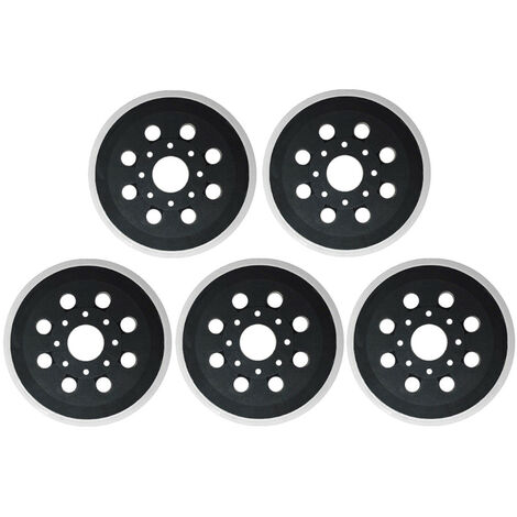 Trade-Shop 8-Loch Haftteller / Schleifteller / Stützteller / Polierkissen 125mm Klett Ausführung für Bosch GEX 125-1 AE PEX 220 A - 5 Stück