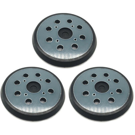 Trade-Shop Klett Schleifteller / Stützteller / Haftteller für AEG EX 125 E EX 125 ES Milwaukee ROS 125 E Exzenterschleifer / 125mm Durchmesser - 3 Stück