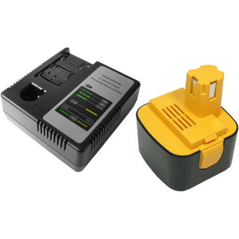 Trade-Shop 2in1 Set: Akku 3,6V / 2500mAh + Ladegerät – Kompatibel Mit Panasonic & ABB Elektrowerkzeugen