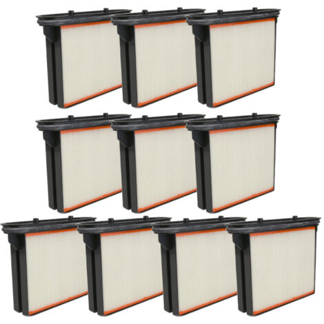10x Trade-Shop Polyester-Faltenfilter Nassfilter Kassette Kartusche kompatibel mit CS Unitec 25 A, 35 M, 35 ip, 50 A, 25, 50, 1250, Collomix VAC 35 M (1/4)