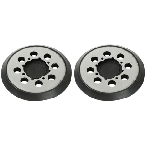 Trade-Shop 8-Loch + 4-Loch Klett Schleifteller Stützteller Haftteller Ø125mm für Dewalt DCW 210, DCW 210 BR, DCW 210 D1, DCW 210 D2 - 2 Stück