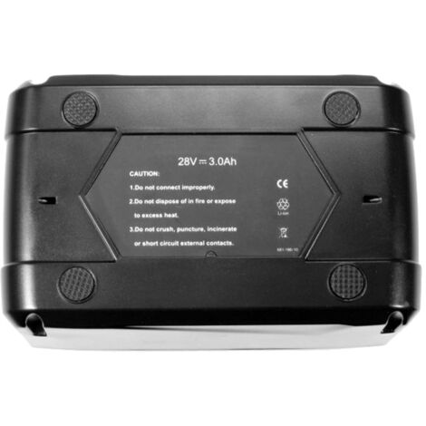 2in1 Set: Li-Ion Akku 28V 3000mAh + Ladegerät Für AEG Milwaukee V28CS/0 V28H/0