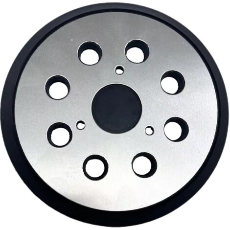 Trade-Shop Klett 8-Loch Schleifteller Haftteller Stützteller 125mm mit Metall-Rückseite für Dewalt DW420/K, DW421/K, DW423/K, DW426/K, D26453/K, D26451 - 1 Stück