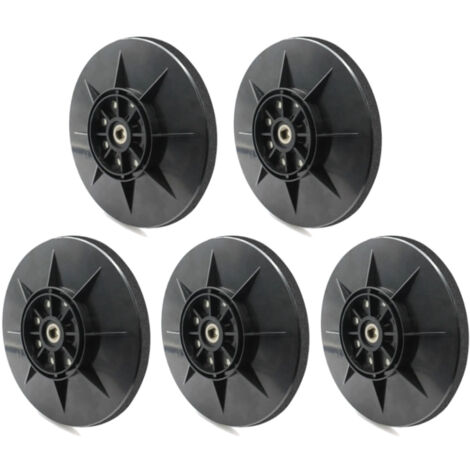 Trade-Shop 8-Loch Schleifteller / Stützteller / Kletteller 225mm für Einhell 4259965, Matrix DWS 600-1 710, Apex 710 Watt Langhalsschleifer - 5 Stück