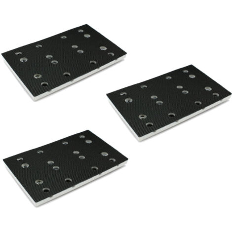 Trade-Shop Schleifschuh / Schleifplatte 80x130mm für Festool RS 400, RTS 400, RTS 400 REQ, RTSC 400 ersetzt 489252 (SSH-STF-80x130/12) - 3 Stück