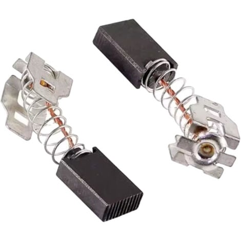 2x Trade-Shop Motorkohlen 6,3x8mm - Kohlebürsten Mit Auto-Stop Für Flex & Andere Elektrowerkzeuge