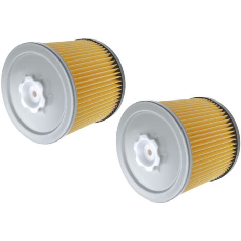 Trade-Shop Patronenfilter / Lamellenfilter / Faltenfilter / Rundfilter kompatibel mit Bosch GAS 12-30 F, PAS 11-25, PAS 11-25 F ersetzt 2 607 432 001 - 2 Stück (1/2)