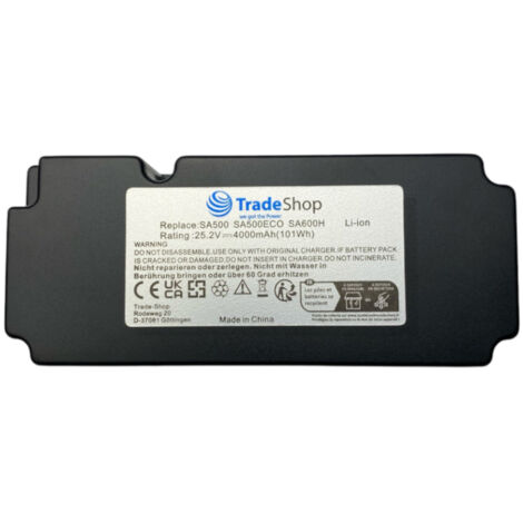 Trade-Shop Li-Ion Akku 25,2V 4000mAh für viele Smart G-Force, Power-G, Fuxtec, Gardenline, Garden Feelings Mähroboter Raenmäher Rasenroboter (1/4)