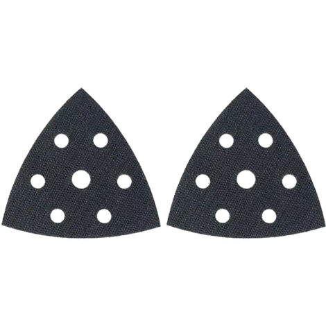 Trade-Shop Ersatzklett 93x93x93mm selbstklebend Dreieck für Einhell TE-DS 20 E, TC-DS 19, BT-DS 180, Skil 7126 AD, 7125 AA, Ferm DSM1009 - 2 Stück