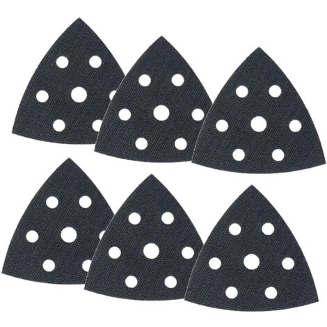Trade-Shop Ersatzklett 93x93x93mm selbstklebend Dreieck für Einhell TE-DS 20 E, TC-DS 19, BT-DS 180, Skil 7126 AD, 7125 AA, Ferm DSM1009 - 6 Stück