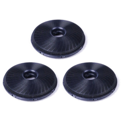 Trade-Shop Aktivkohlefilter Ø190mm für Zanussi, Gorenje, Brandt, Best, Sauter, De Dietrich, Westinghouse, Juno, Zanker, Boretti Dunstabzugshauben - 3 Stück (1/4)