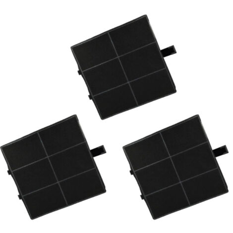 Trade-Shop Aktivkohlefilter für Siemens LC66671 LC48950 LC48650 LC57950 LC57970 LC7850 LC57750 LC57650 LC57670 LC46652 LC46657 LC46672 LC46756 - 3 Stück