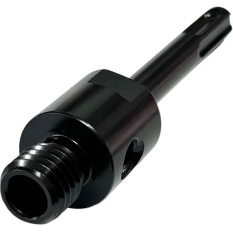Trade-Shop Adapter (mit Loch) M22 auf SDS-Plus für Diamant-Bohrkrone Kernbohrer, passend für Bohrmaschinen mit SDS-Plus Aufnahmeschaft (1/4)