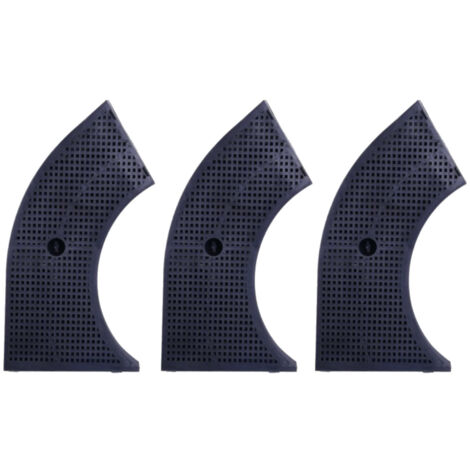 Trade-Shop Aktivkohle-Filter 265 x 150 x 30mm für Firenzi, Functionica, Ignis, Indesit, Juno, Neutral, Bosch, Atag, Whirlpool, Elica Dunstabzugshauben - 3 Stück