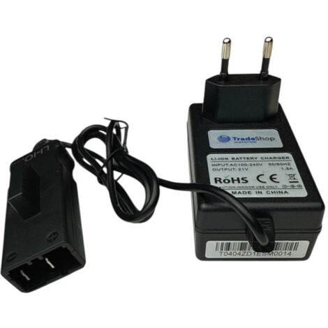 Trade-Shop 2in1 Set: Li-Ion Akku 18V 2500mAh Ladegerät für Gardena 8833-20 09840-20 9840-20 9840 09839-20 9839-20 9839 08833-20 BLi-18