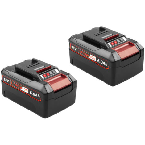 2x Trade-Shop Li-Ion Akku 18V 6Ah für Kraftixx KX-ARM 3637 Li, KX-ART 1826 Li, KX-AS 18 Li Solo, KX-HKS 18 Li Solo, KX-RS 18 Li Solo, KX-WS 18 Li-Solo (1/4)