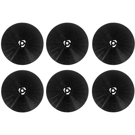 Trade-Shop Aktivkohlefilter für Klarstein 10032841 10033748 10033750 10033775 10033776 10034862 Aurelia Colette Paolo Sabrina Viola - 6 Stück