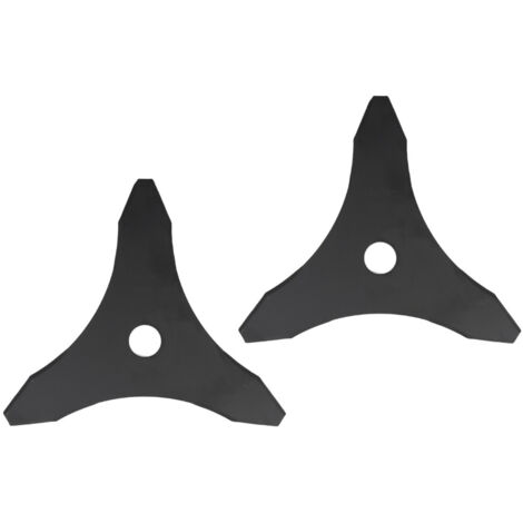 Trade-Shop Dickichtmesser / Schneideklinge 3-Zahn 255 x 25,4mm für Makita DBC250 DBC290 DBC300 DBC340 / Motorsensen, Freischneider - 2 Stück (1/4)
