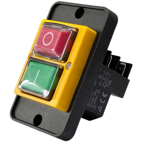 Trade-Shop Maschinen-Hauptschalter Magnetschalter switch DKLD DZ-6-4 16A 250V IP55 / 6 Pins, PVC-Abdeckung, 5E4 Betriebszyklen für Magnetbohrer (1/5)